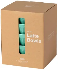 Latte Bowls Set 4 Latte Schalen 15 sage