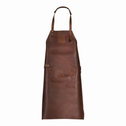 Mr. Smith Küchenschürze Braun Pocket