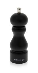 Rumba Gewürzmühle aus Holz mattschwarz 14cm