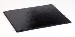APS GN 2/4 Naturschieferplatte MORRA; GN 1/3, 32.5x17.6x0.7 cm (LxBxH); schwarz; rechteckig