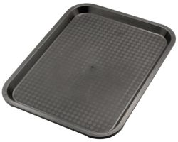 Serviertablett rechteckig, schwarz, 45x35 cm