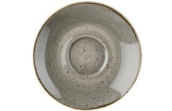 Churchill Cappuccino Untere Stonecast Peppercorn; 15.6 cm (Ø); grau/braun; rund; 12 Stück / Pack