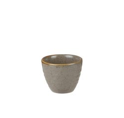Churchill Ripple Dip Schale Stonecast Peppercorn; 70 ml, 5.9x5 cm (ØxH); grau/braun; rund; 12 Stück / Pack