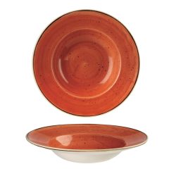 Stonecast Spiced Orange Teller tief Fahne 28cm