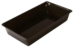 Rechteckige Schale 4/7 26.5x48.7x8cm schwarz
