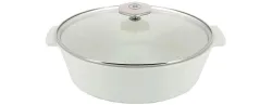 RVL 2 Kasserolle oval m. Glasdeckel, 33x27x16, Induktion