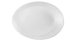 Bamboo White Teller oval 34.6x26.3x5cm