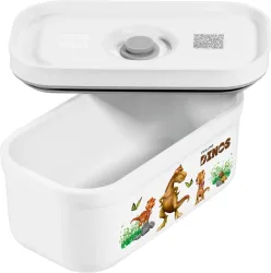 Vakuum-Lunchbox S, Kunststoff,Dino, 15.6x8.7x7.7cm - 0.5L