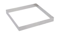 Tortenring quadratisch perforiert 17.5x17.5cm H:2cm