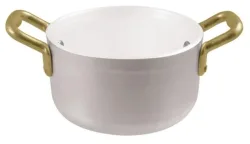Saucenpfanne beschichtet D10cm H6cm 0.45l Alu weiss
