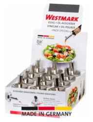 Display mit 12 Stück Ausgiesser Inox