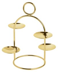 Elite Gebäckständer H20cm D16cm PVD Gold