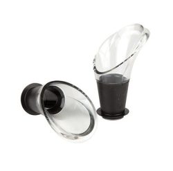 Vacuvin Weinausgießer 2er Set - Ausgiesser (Durchsichtig/Schwarz)