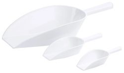 Abwiegeschaufel aus PP weiss, 15 cm / 0.06L