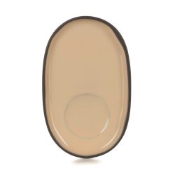 Caractère Untertasse 13.5x8.3x1.2cm, muskatnuss
