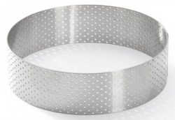 Gelochter Tortenring mit geradem Rand D:12.5 H3.5cm