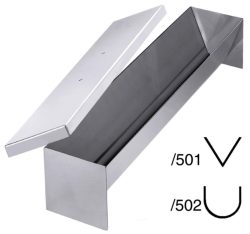 Pastetenform halbrund, 50x10x9 cm, mit Deckel
