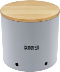 Kartoffeltopf Biopolymer 23x19cm silber