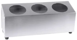 Besteckbehälter, einreihig für 3 Besteckköcher