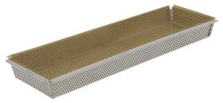 Tortenform rechteckig perf. mi Backtrennfolie 35x10x3.5cm