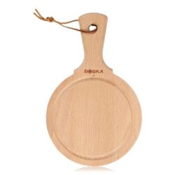 Servierbrett Rund Amigo S 15cm braun Buche geölt