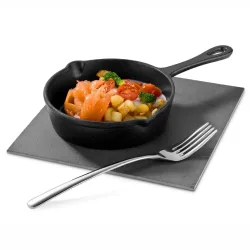 MINI Bratpfanne hoch Gusseisen Ø14cm h:3.8cm