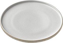 Playground Teller flach Nara Relief; 21x2.5 cm (ØxH); weiss; rund; 6 Stück / Pack