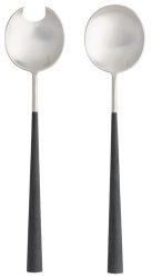 2er Set Mito Salatbesteck brushed black cable