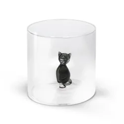 Glas aus Borosilikat 250ml Katze