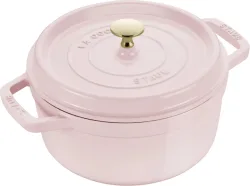 Cocotte 28cm, rund, Sorbet Rose, Gusseisen 6.7l