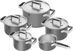 5tlg. Pure Kochgeschirrset Grau