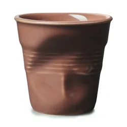 Froisse Knitterbecher Espresso 8cl verbrannte erde