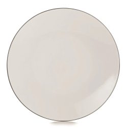 Equinoxe Teller flach, Ø24, H:3cm, weiss