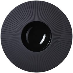 Sphere Teller 180ml D30.5cm H5cm brilliant schwarz meteor