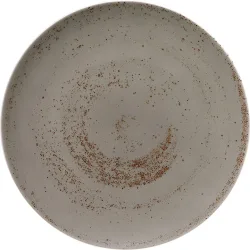 Pottery Unique Lightgrey Teller flach rund coupe 26cm