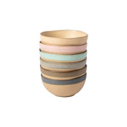 Handgefertigter Latte Schalen „Arenito“ ,6er-Set Costa Nova