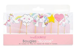 ScrapCooking - Kuchenkerzen-Set, 7cm, Multicolor