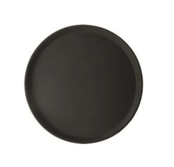 Serviertablett rund Antirutsch schwarz D40.5cm
