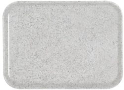 Tablett Glasfaser, granitgrau, 46 cm x 36 cm