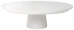 Aparte Tortenplatte auf Fuss D28cm H9.1cm weiss