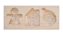 Holzform für gefüllte Kekse Weihnachtsplätzchen, 20x10x2cm