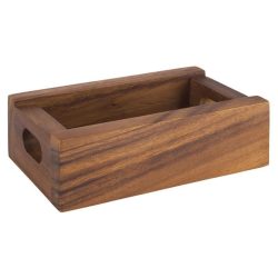 APS Behälter Table Braun Holz 15 cm 9.5 cm - Farbe: natur - Material: Akazie - Behälter