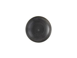 Stonecast Raw Black Coupe Teller tief 24.8cm