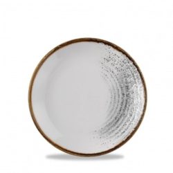 Churchill Teller flach Studio Prints Accents Jasper Grey Coupe; 16.5 cm (Ø); grau/braun; rund; 12 Stück / Pack