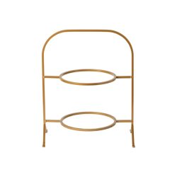Marrakesh Etagere für 2 Teller D22cm 27x15cm H33cm gold