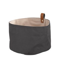 Brotkorb Aps Schwarz/Beige Stoff 20 cm 20 cm - Brotkorb