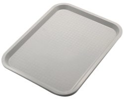 Serviertablett rechteckig, grau, 45x35 cm