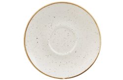 Churchill Cappuccino Untere Stonecast Barley White; 15.6 cm (Ø); weiss/braun; rund; 12 Stück / Pack