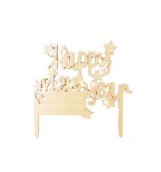 Cake Topper mit LED-Beleuchtung Happy New Year