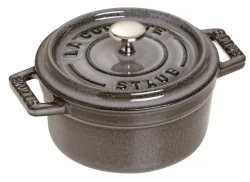 Cocotte 14cm, rund, Graphit-Grau, Gusseisen 0.8l
